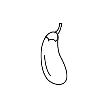 Patlıcan logo vektör tasarımı örnekleme şablonu