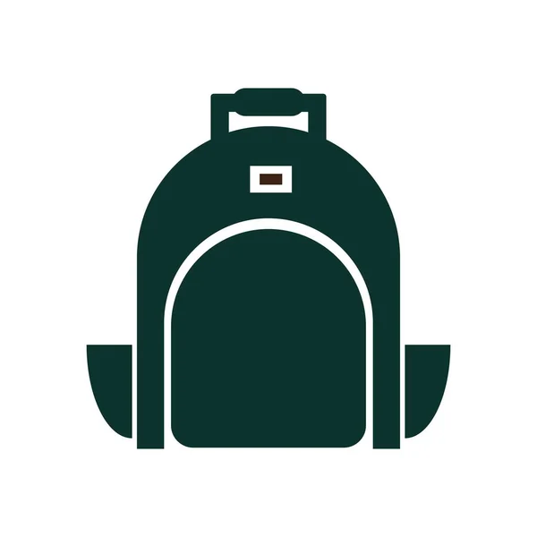 Bagpack Resa Ikon Logotyp Design Illustration — Stock vektor