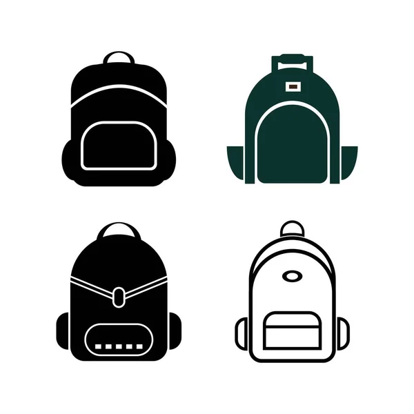 Ícone Viagem Bagpack Ilustração Design Logotipo —  Vetores de Stock