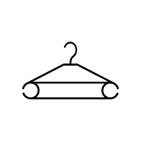 Elbise Askısı Logo Vektör Illüstrasyon Tasarımı — Stok Vektör