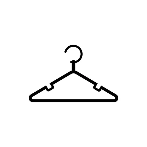 Kleiderbügel Logo Vektor Illustration Design — Stockvektor