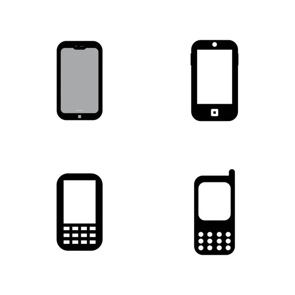 Иллюстрация Векторного Дизайна Логотипа Мобильного Телефона — стоковый вектор