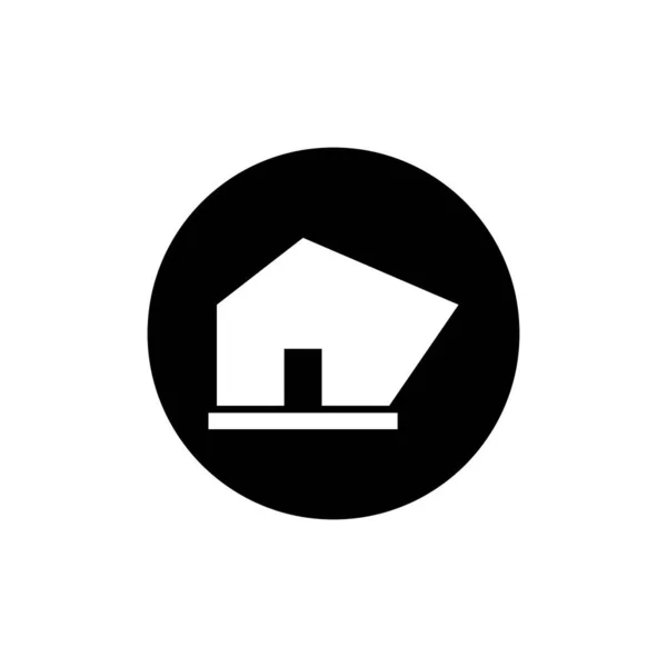 Maison Maison Chalet Icône Vecteur Logo Design — Image vectorielle