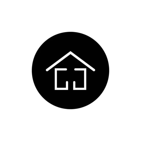 Maison Maison Chalet Icône Vecteur Logo Design — Image vectorielle