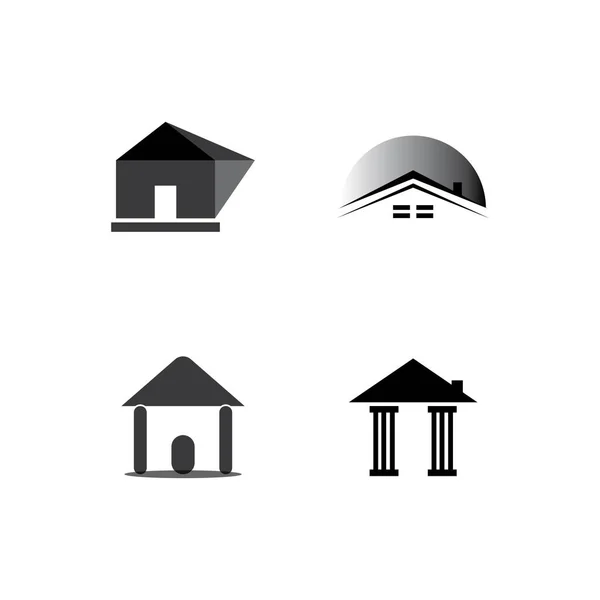 Casa Casa Casa Ícone Vetor Logotipo Design — Vetor de Stock
