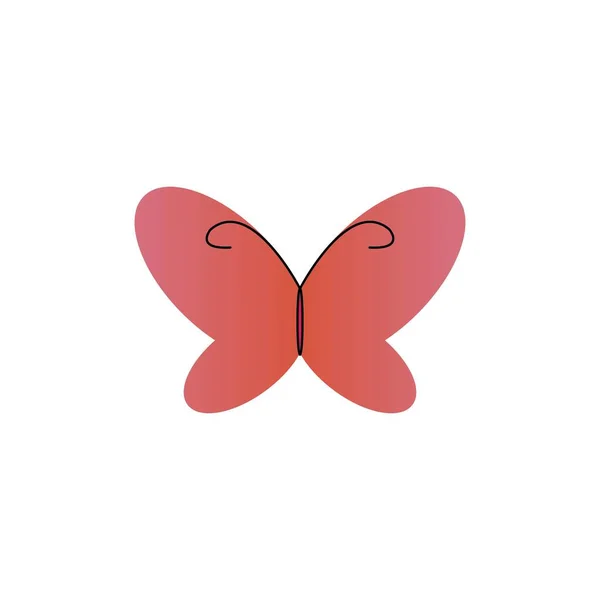 Ομορφιά Πεταλούδα Λογότυπο Πρότυπο Διάνυσμα Σχέδιο Εικονίδιο — Διανυσματικό Αρχείο