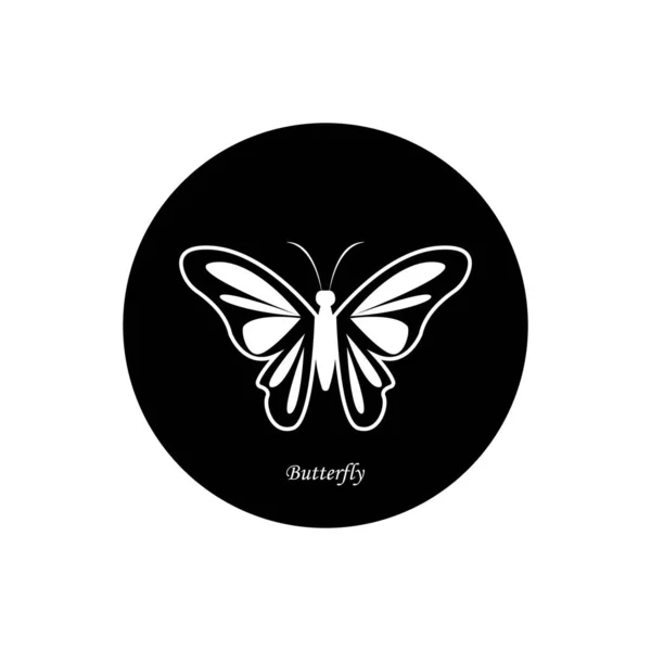 Belleza Mariposa Logo Plantilla Vector Icono Diseño — Vector de stock