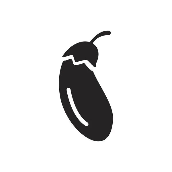 Auberginen Logo Vektor Design Illustration Vorlage — Stockvektor