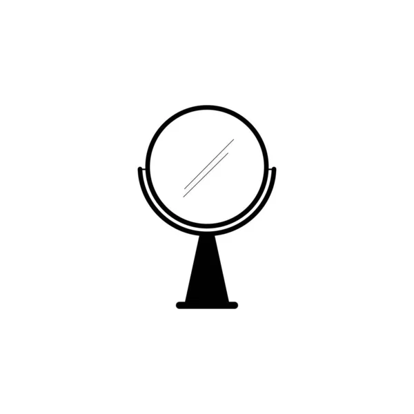 Miroir Logo Vecteur Icône Conception Illustration — Image vectorielle