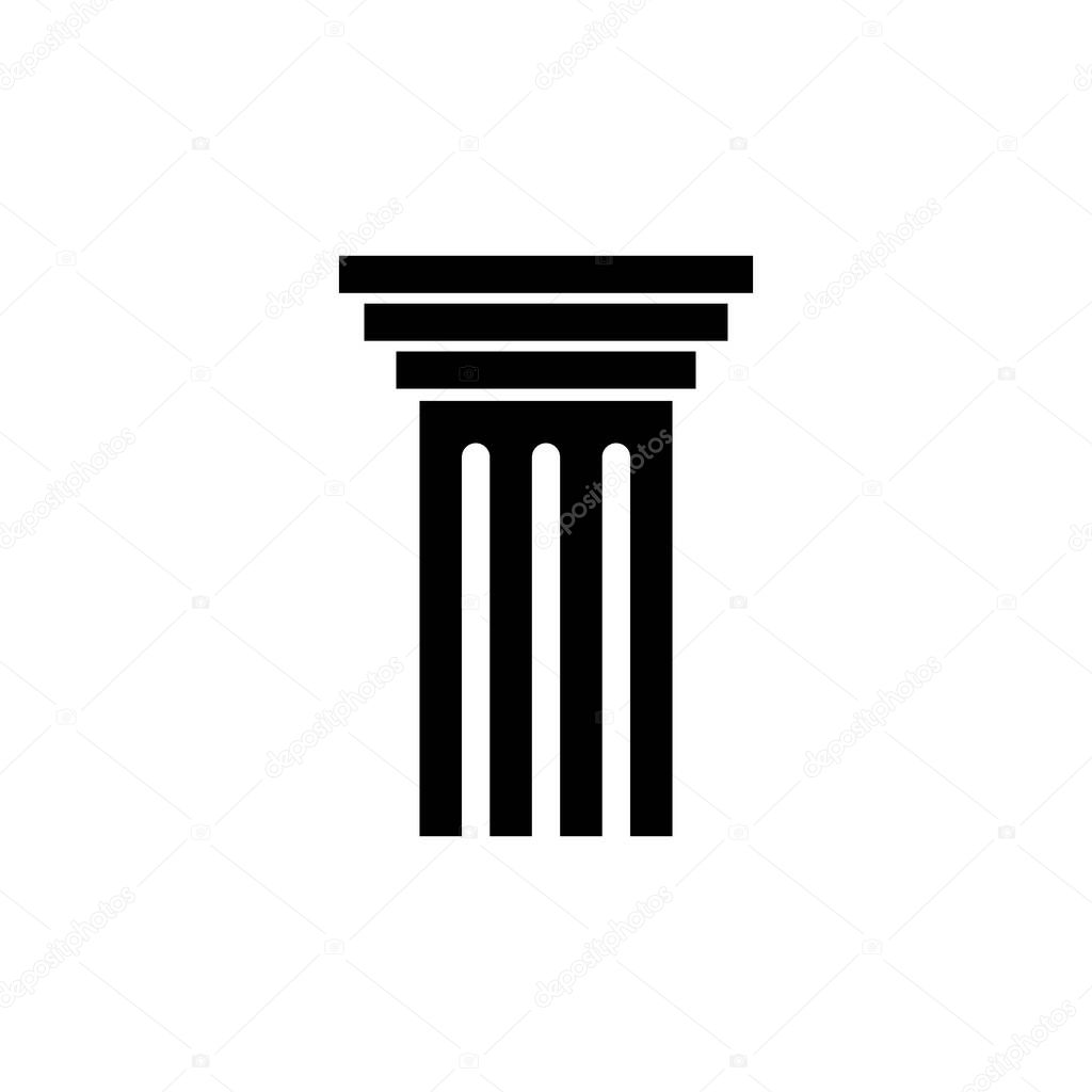 column Logo vector Template design illustration icon
