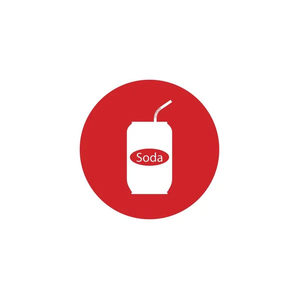 Soda Kann Vektor Ikone Illustration Design — Stockvektor