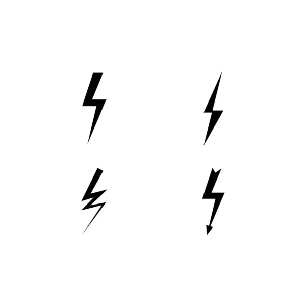 Lightning Electric Icon Disegno Vettoriale Illustrazione — Vettoriale Stock