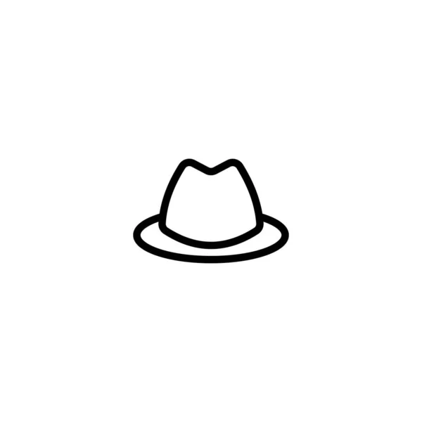 Icono Del Sombrero Vaquero Ilustración Del Diseño Del Logotipo Del — Archivo Imágenes Vectoriales