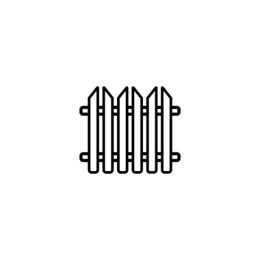 Çit Basit vektör modern simge tasarımı çizimi.