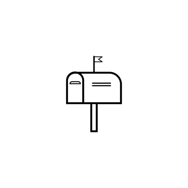 Mail Box Vektor Illustration Platt Stil — Stock vektor