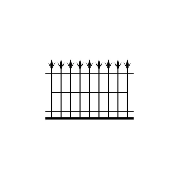 Fence Simple Vector Modern Icon Design Illustration — Stock Vector