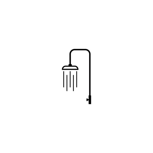 Douche Pictogram Vector Ontwerp Illustratie Achtergrond — Stockvector