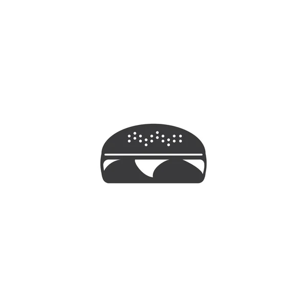 Burger Icône Vectoriel Illustration Logo Design — Image vectorielle