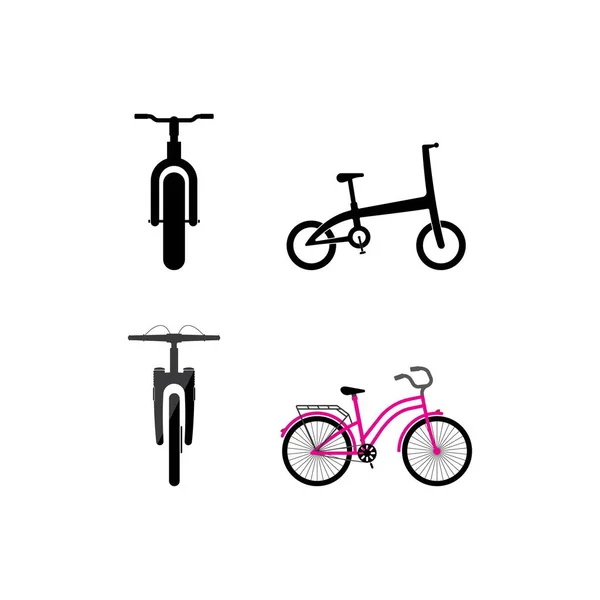 Bicicleta Ícone Vetor Design Ilustração Fundo —  Vetores de Stock