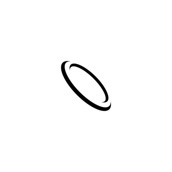 Icône Orbite Vectoriel Illustration Symbole Conception — Image vectorielle
