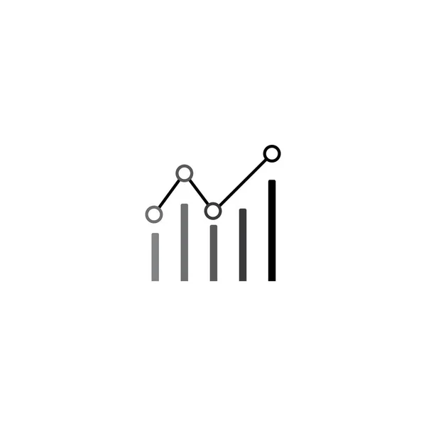 Statistica Icona Vettoriale Simbolo Grafico Infografico Moderna Semplice Illustrazione Vettoriale — Vettoriale Stock
