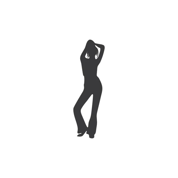 Silhouette Sexy Woman Fashion Mannequin Vector Illustration Female Design — Stock Vector