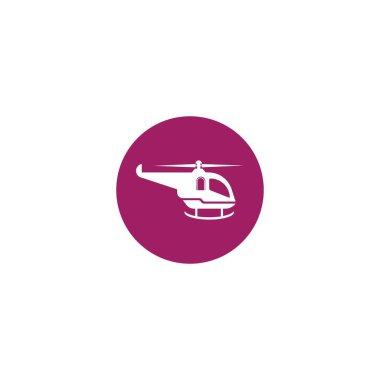Helikopter logosu tasarımı vektör illüstrasyon arkaplanı