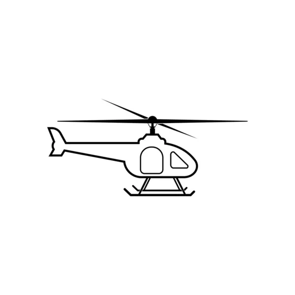 Піктограма Вертольота Векторна Ілюстрація Дизайну — стоковий вектор