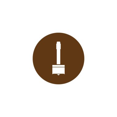 Sondaj aracı simgesi vektör illüstrasyonu, inşaat simgesi ve arkaplan.