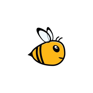 Arı Logo Şablonu vektör çizimi tasarımı