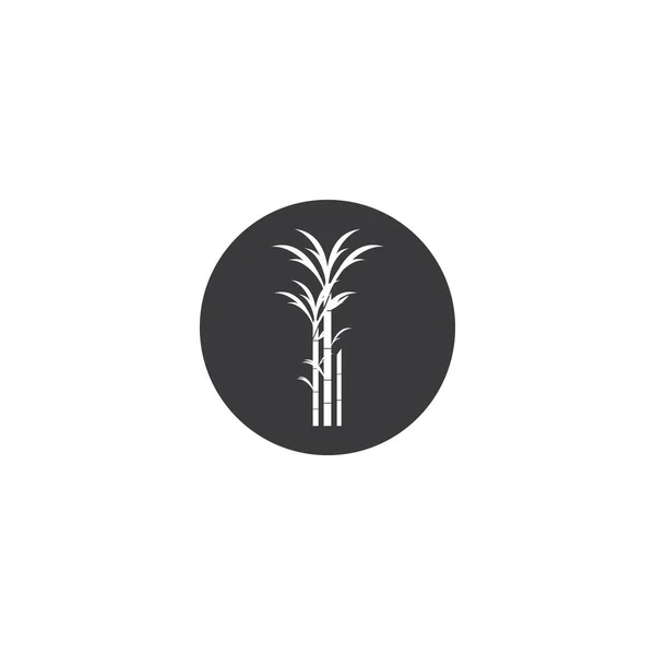 Значок Цукрової Тростини Векторний Дизайн Ілюстрація Шаблон Логотипу — стоковий вектор