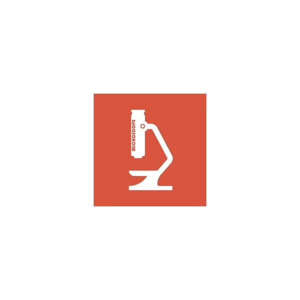 Вектор Значков Микроскопа Иллюстрация Логотипа Медицинский Фон — стоковый вектор