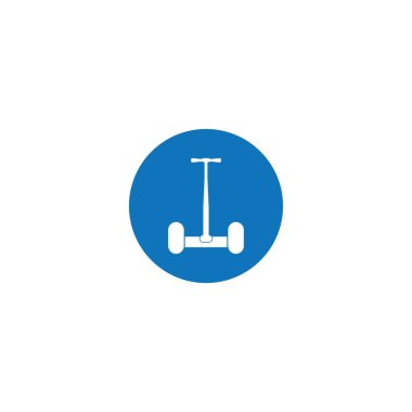 Segway simgesi vektör illüstrasyon logo tasarımı.