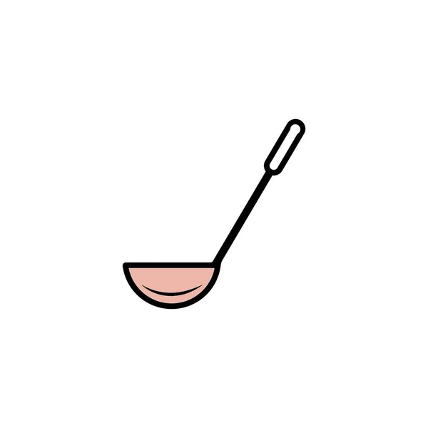 Ladle Pictogram Vector Ontwerp Illustratie — Stockvector