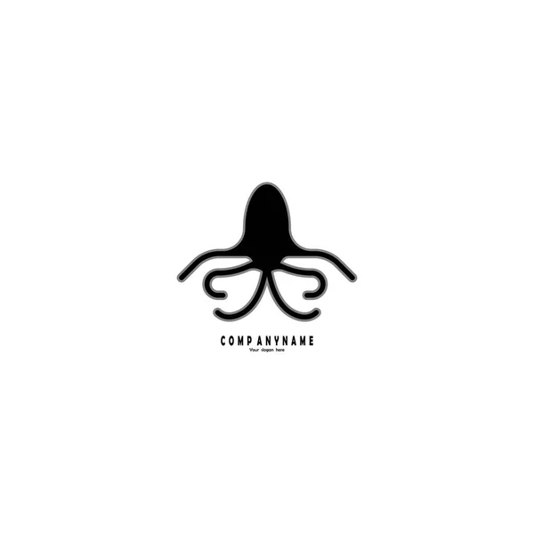 Plantilla Vector Diseño Octopus Logo Icono Concepto Símbolo — Archivo Imágenes Vectoriales