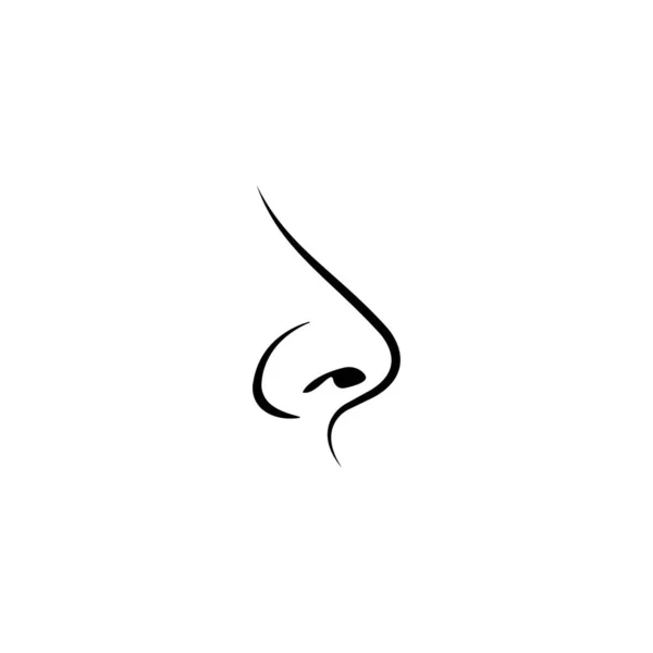 Nose Icon Vector Illustration Design Template — Stock Vector