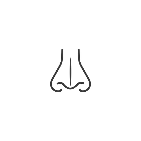 Nase Symbol Vektor Illustration Design Vorlage — Stockvektor