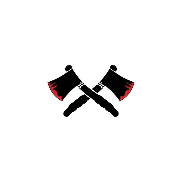 Шаблон Логотипа Вектора Иконки Топора Фон — стоковый вектор