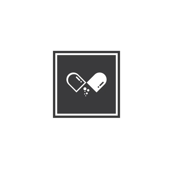 ปแบบพ นหล งของโลโก Pil การแพทย — ภาพเวกเตอร์สต็อก