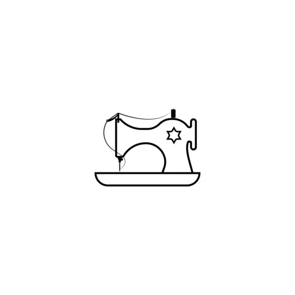 Dikiş Makinesi Simgesi Vektör Çizim Logosu — Stok Vektör