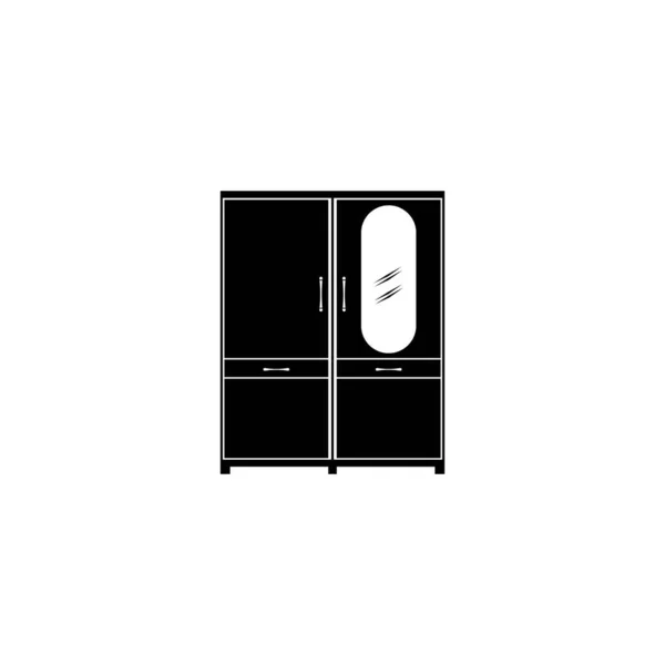 Cupboard Icon Vector Design Illustration Template — Stock Vector