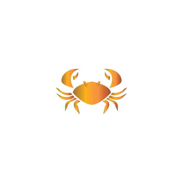 Crab Icon Vector Illustration Sign Logo Design — Stock Vector