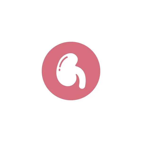 Vetor Ícone Rim Modelo Design Logotipo Urologia —  Vetores de Stock