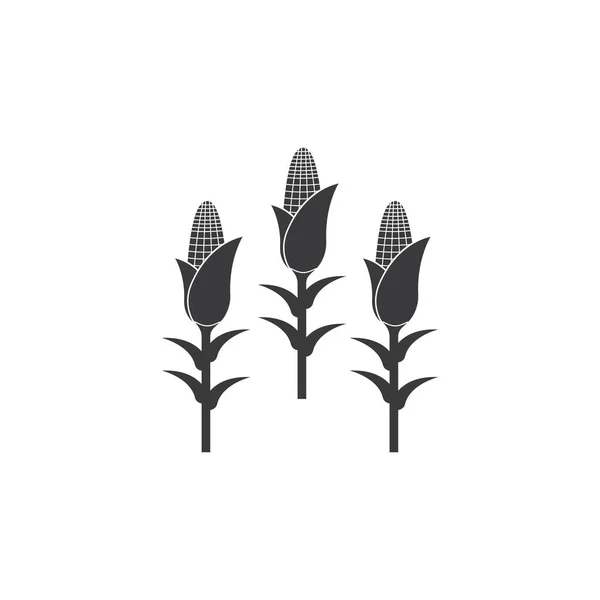 Corn Icon Vector Design Element Illustration Template — Vector de stock