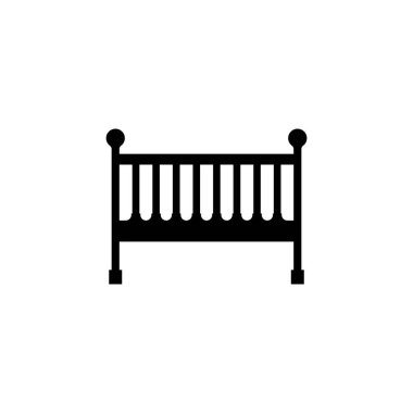 Bebek yatağı ikon vektör illüstrasyon tasarımı.