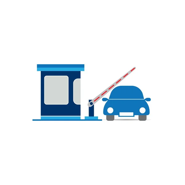 Icono Toll Gate Símbolo Punto Acceso Vector — Archivo Imágenes Vectoriales