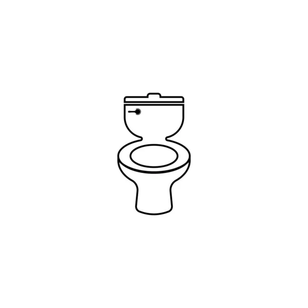 Toilet Icoon Vector Illustratie Logo Ontwerp — Stockvector