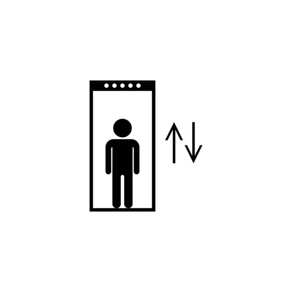 Desenho Logotipo Ilustração Vetor Ícone Elevador — Vetor de Stock
