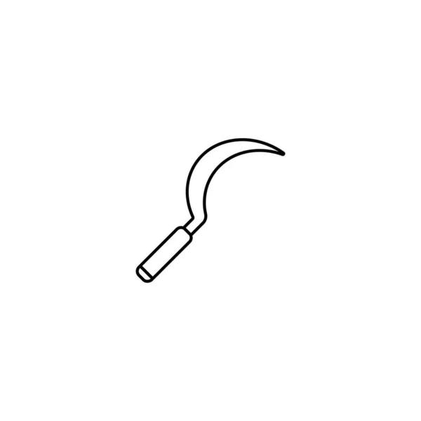 Sickle Значок Векторні Ілюстрації Дизайн Логотипу — стоковий вектор