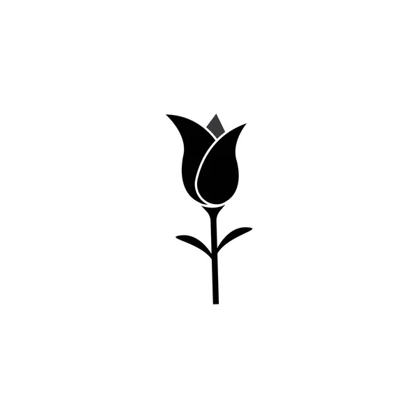 Tulip Vetor Ícone Ilustração Logotipo Design —  Vetores de Stock